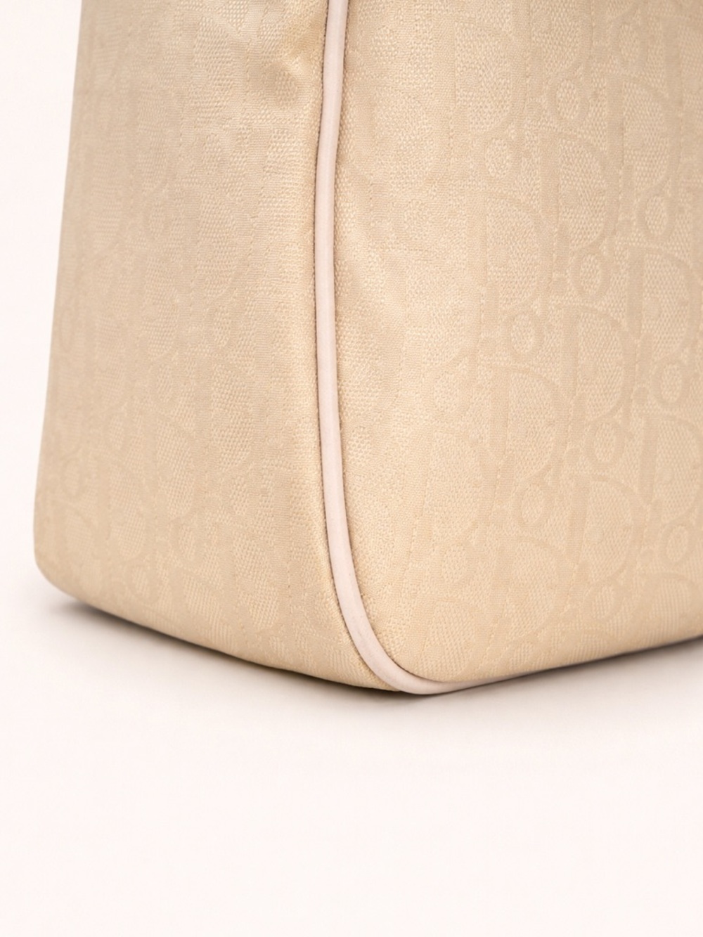 Christian Dior Diorissimo Trotter Canvas Tote Bag Cream Charm - Picture 9 of 12